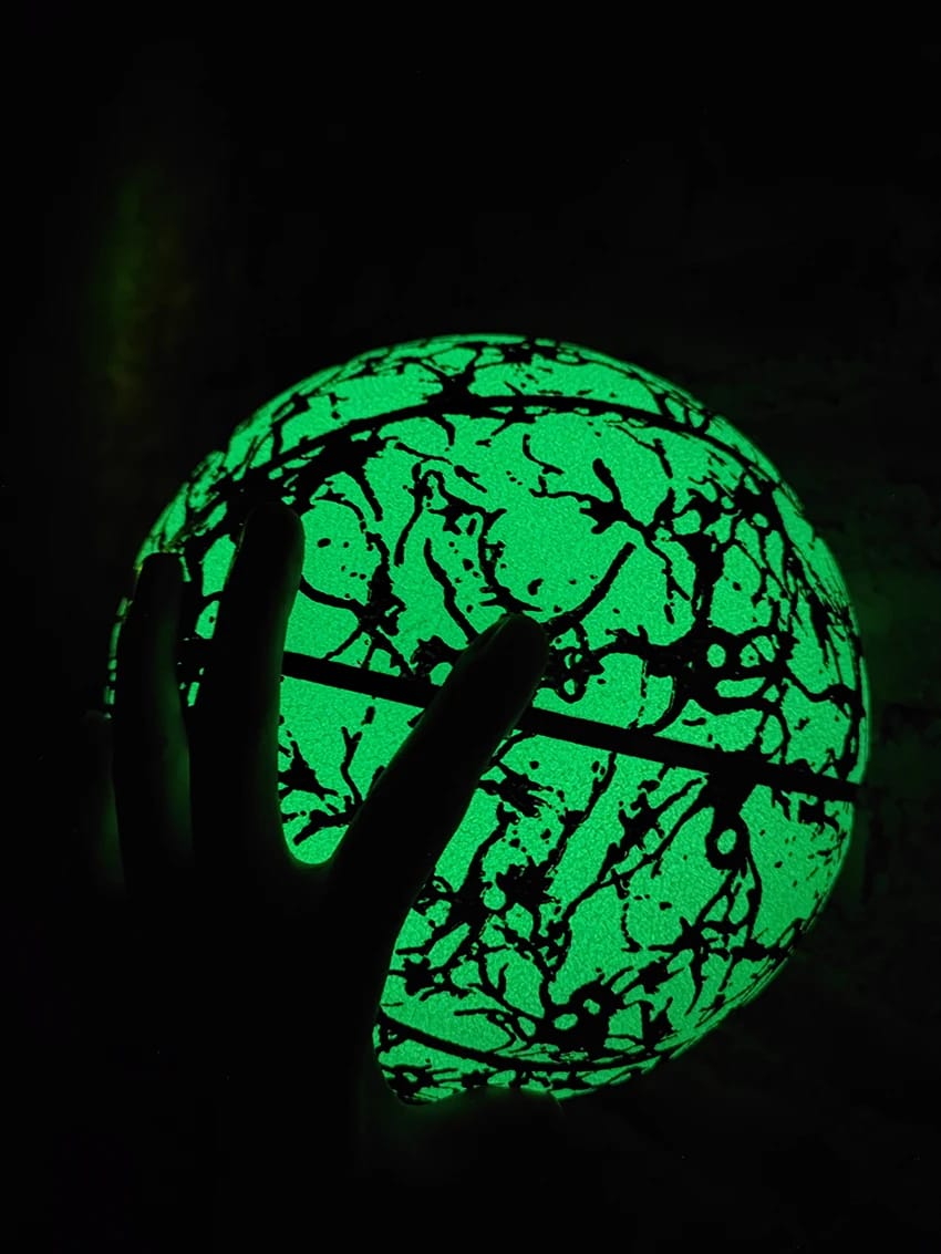 Customer photo review of Glow Basketball — Hoop Past Dark