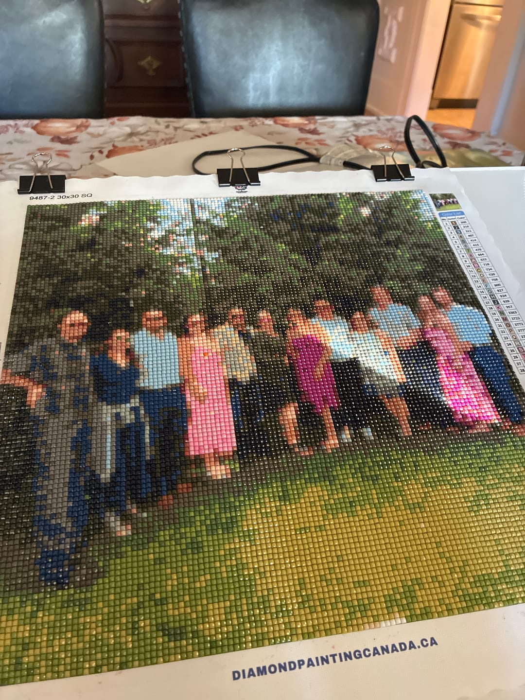 Customer photo review of Custom Diamond Painting