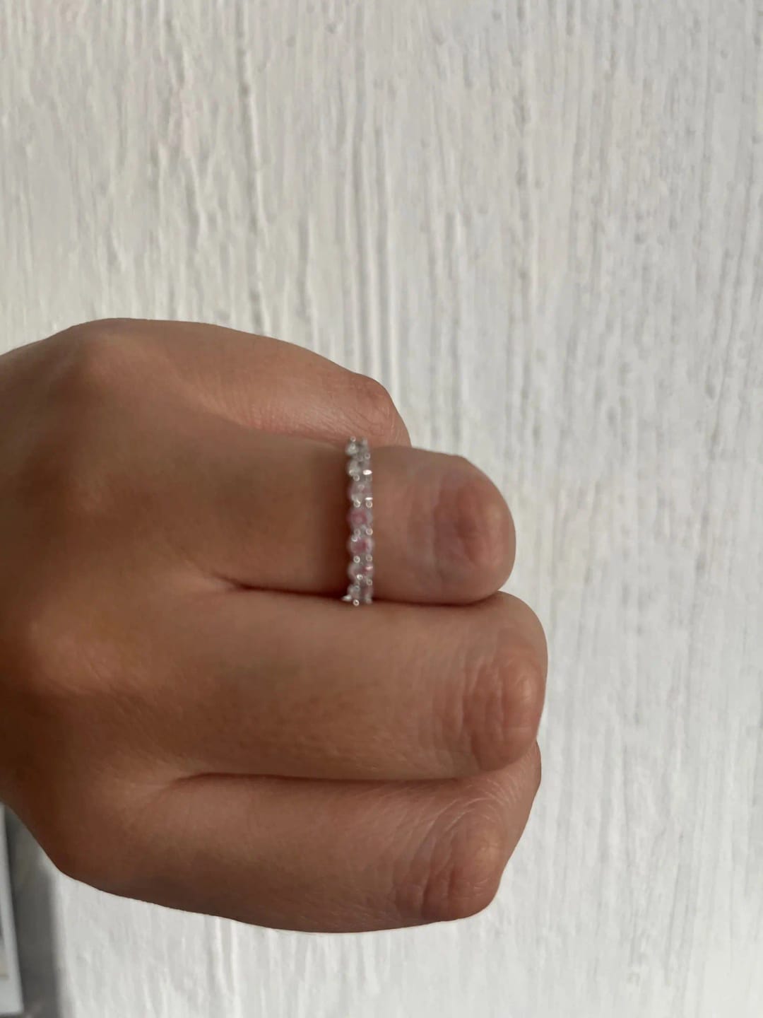 Customer photo review of Brilliant Stackables Silver Ring