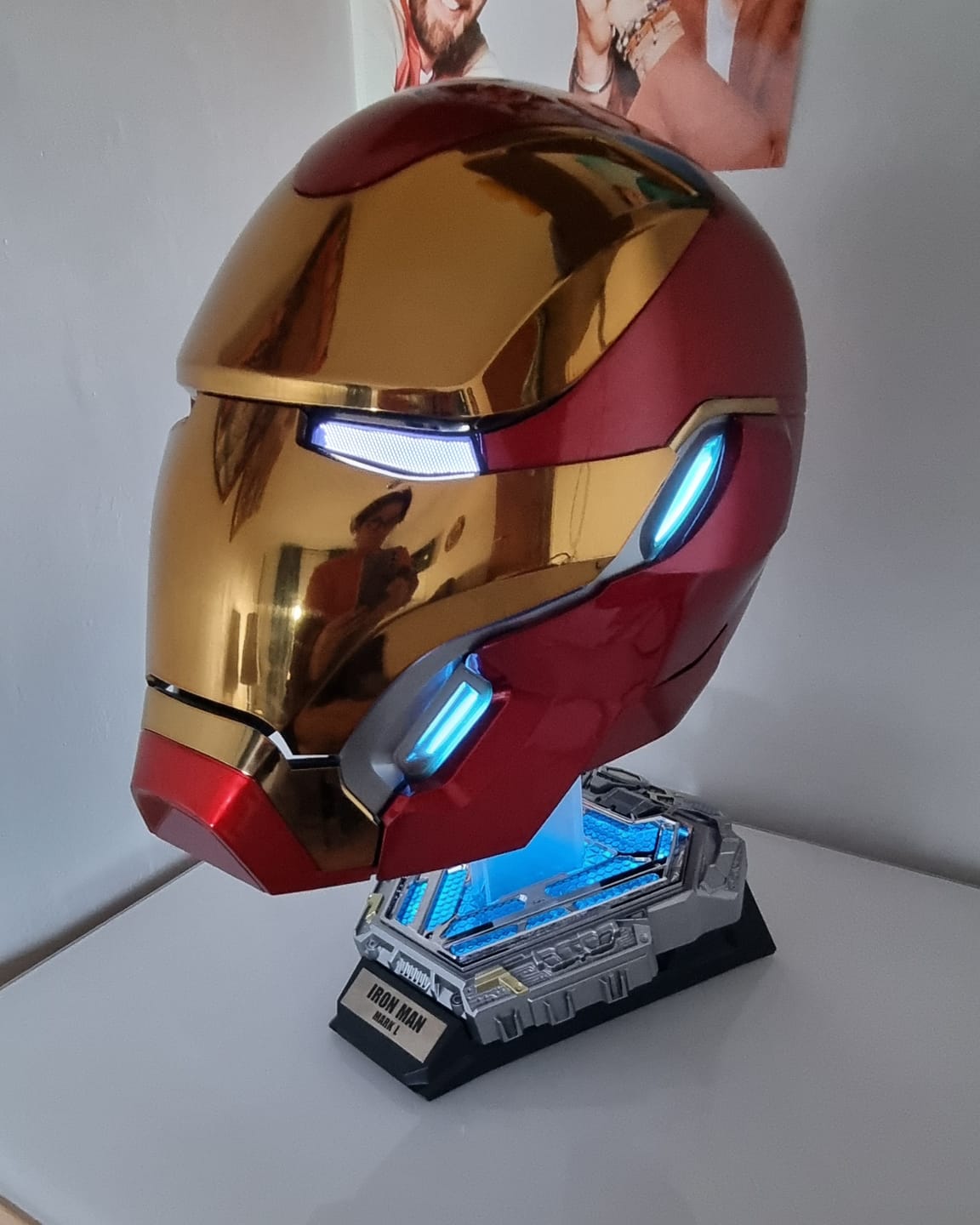 Customer photo review of Mechahead | MK50 IronMan helmet mask  | Voice Control  | 1: 1 realistic Real Person Wearable toys