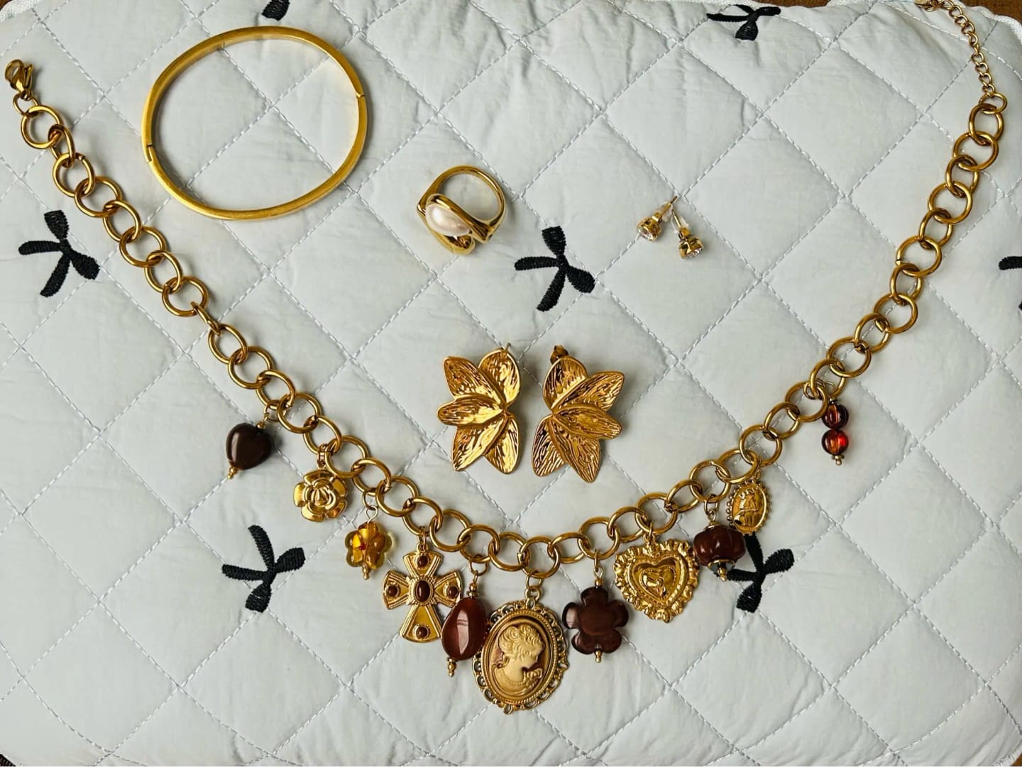 Customer photo review of Golden Smooth Bangle