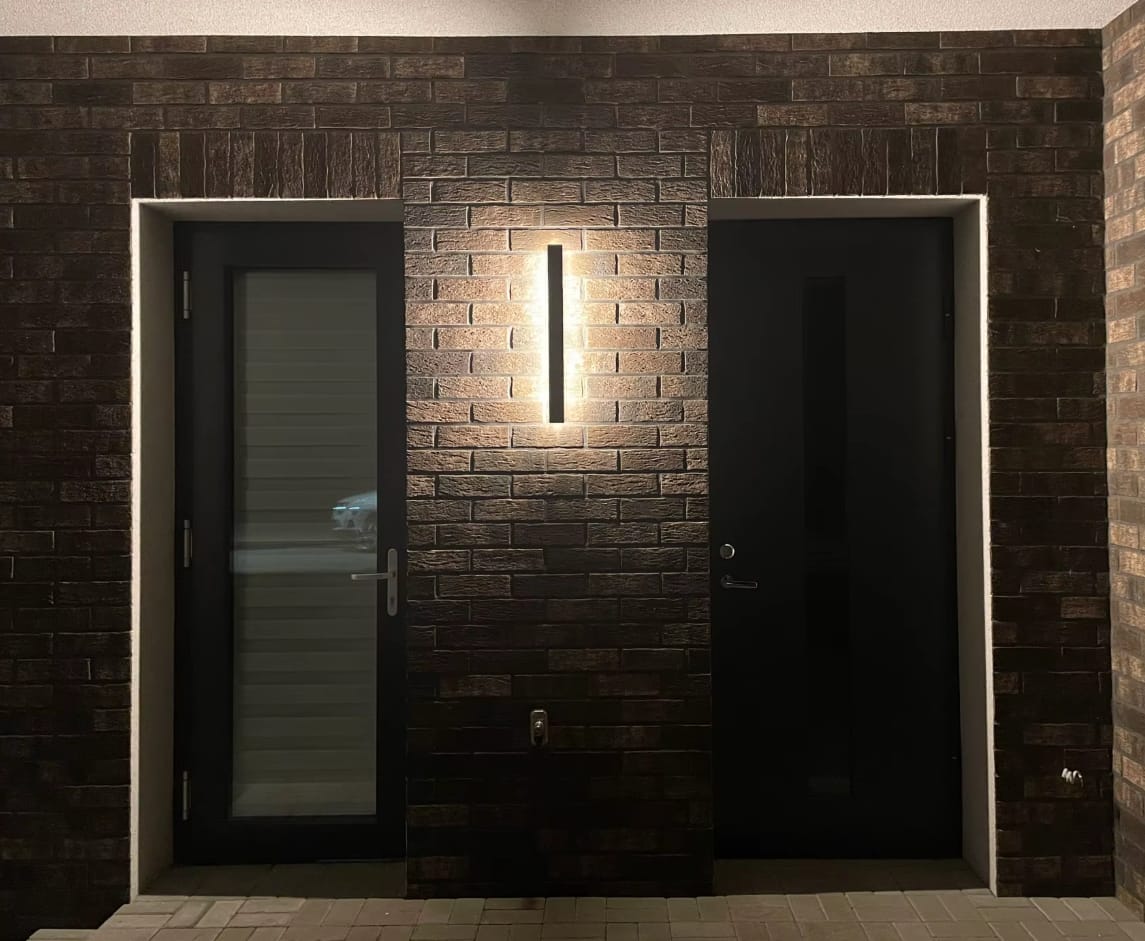 Customer photo review of Long Outdoor Linear LED Wall Light