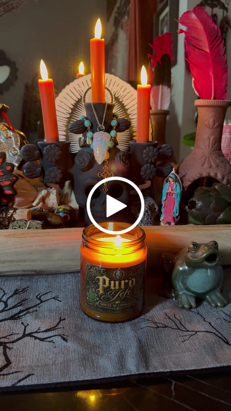 Customer video review of Puro Jefe soy candle