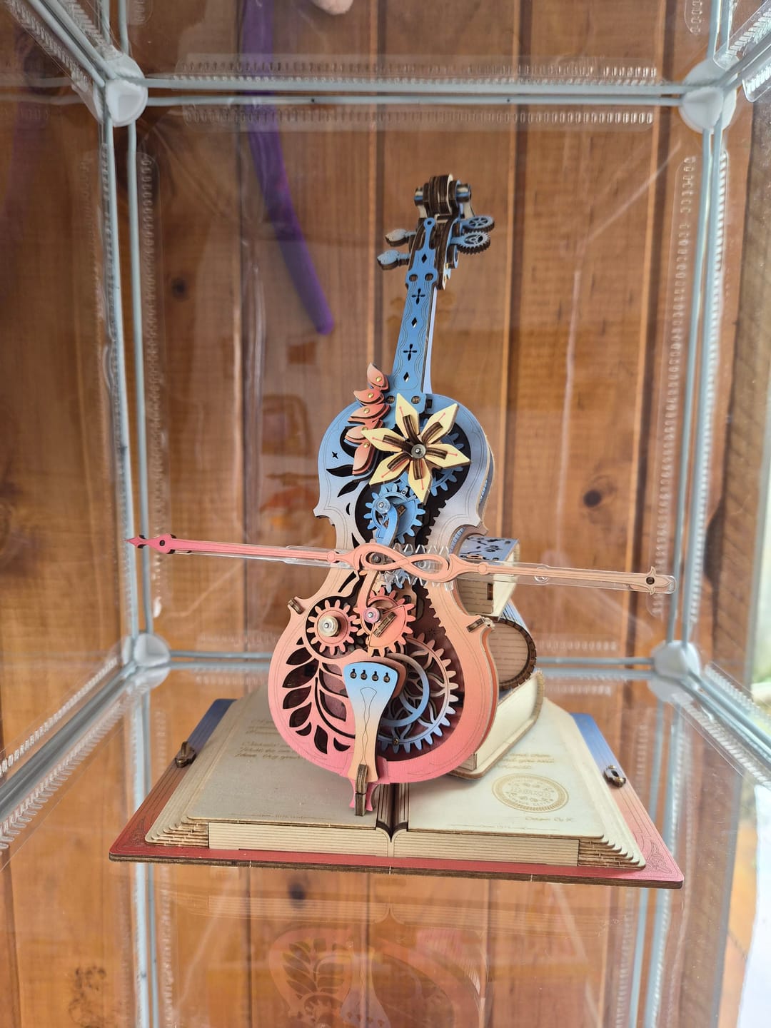 Customer photo review of Cello Symphony of Gorgeous Dreams - Caja Musical Armable - Robotime