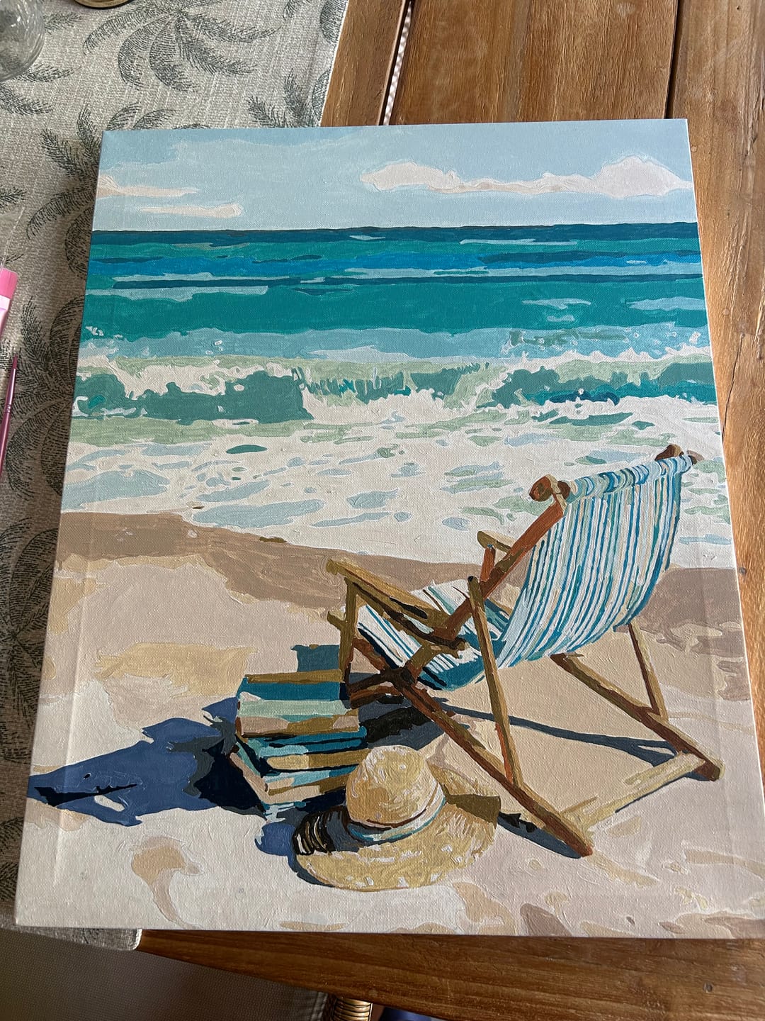 Customer photo review of Serene Beach | Paint by Number