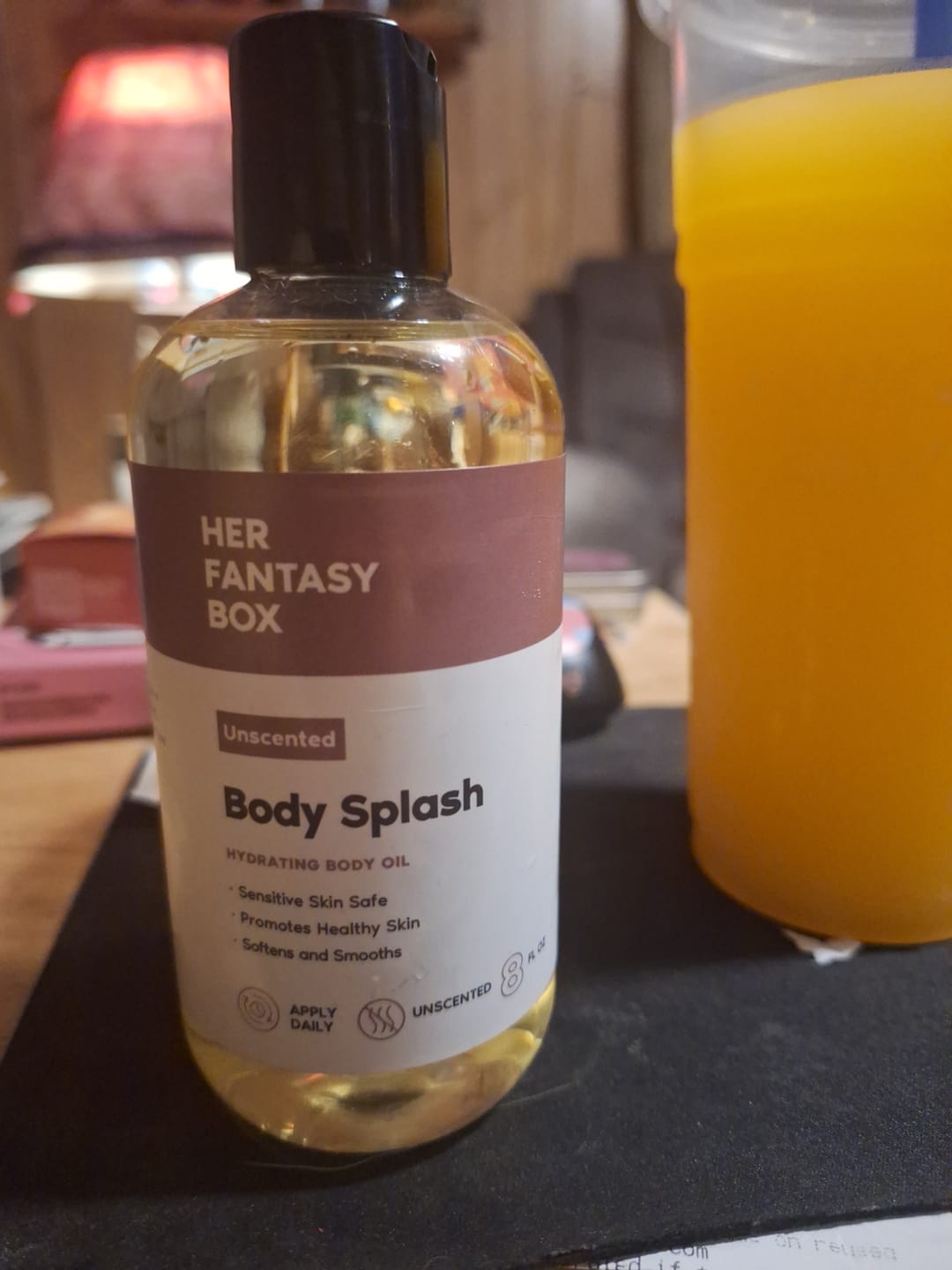 Customer photo review of Body Splash - Skin Smoothing Body Oil (Unscented)