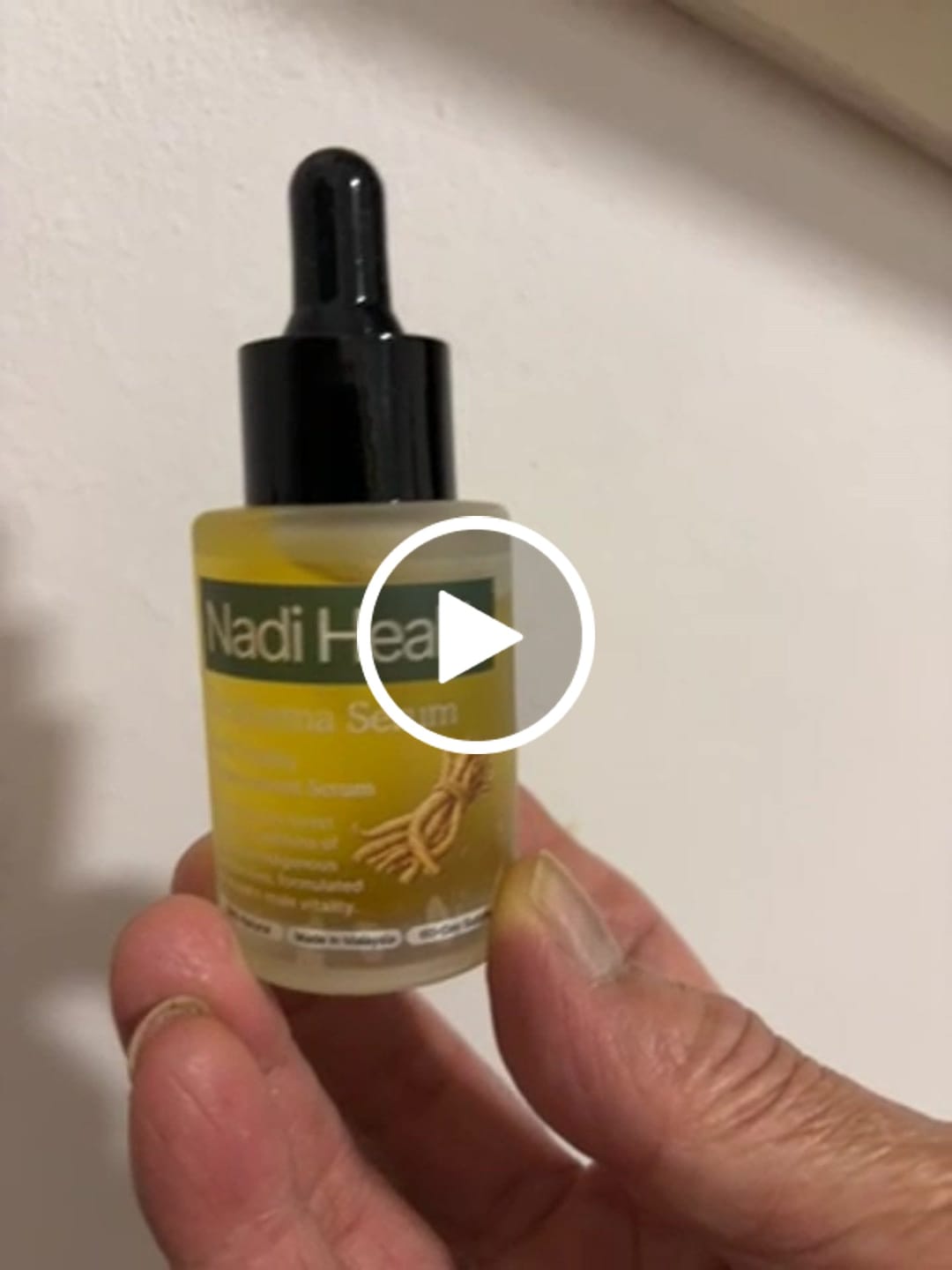 Customer video review of 30ml Topical Massage Serum