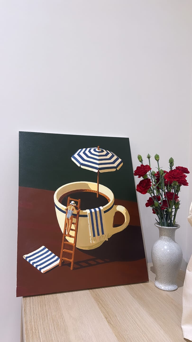 Customer photo review of Coffee Break | Paint by Number
