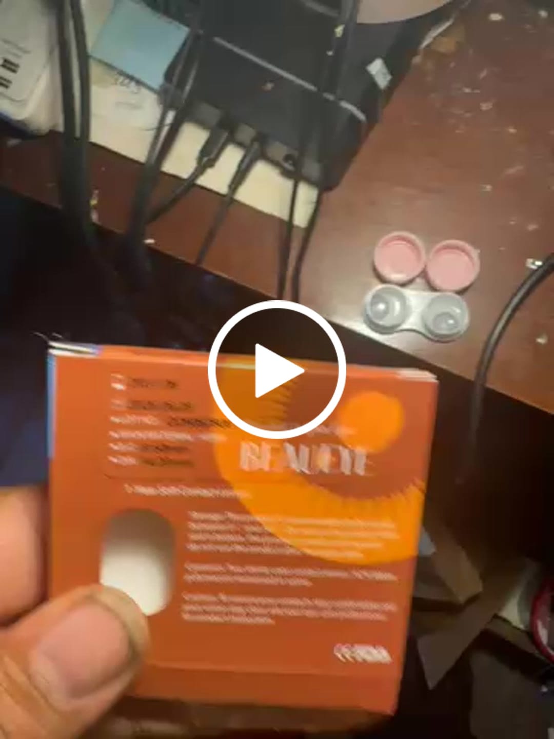 Customer video review of FANTASY SNOW FLAKE Prescription Colored Contact Lenses