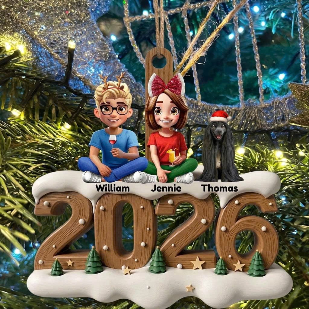 Customer photo review of Our Family 2026 - Personalized Wood Ornament
