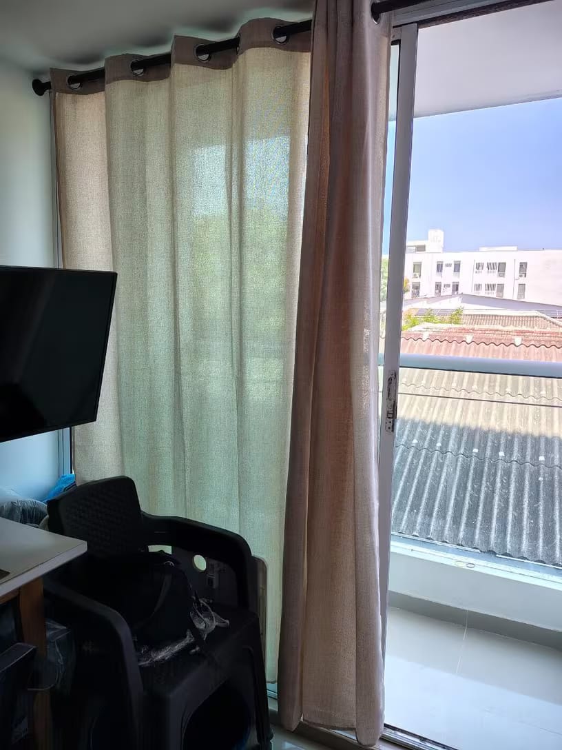 Customer photo review of Cortina Voil de Linho Texturizado Sob Medida - Élysée