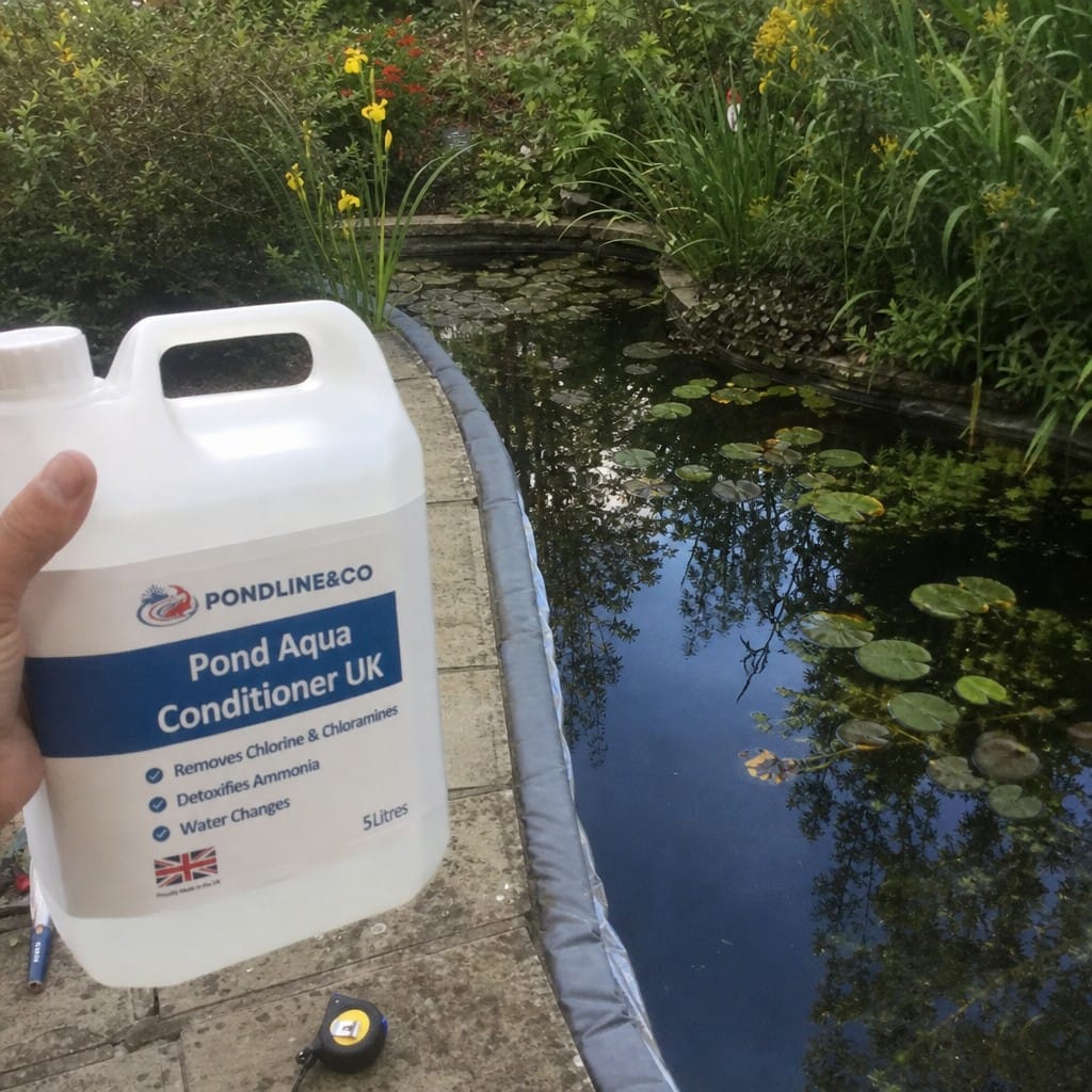 Customer photo review of Pond Aqua Conditioner UK | Removes Chlorine & Chloramines | Detoxifies Ammonia | Water Changes