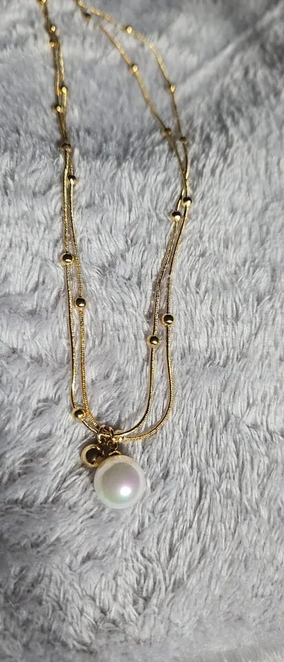 Customer photo review of Radiant Pearl Necklace