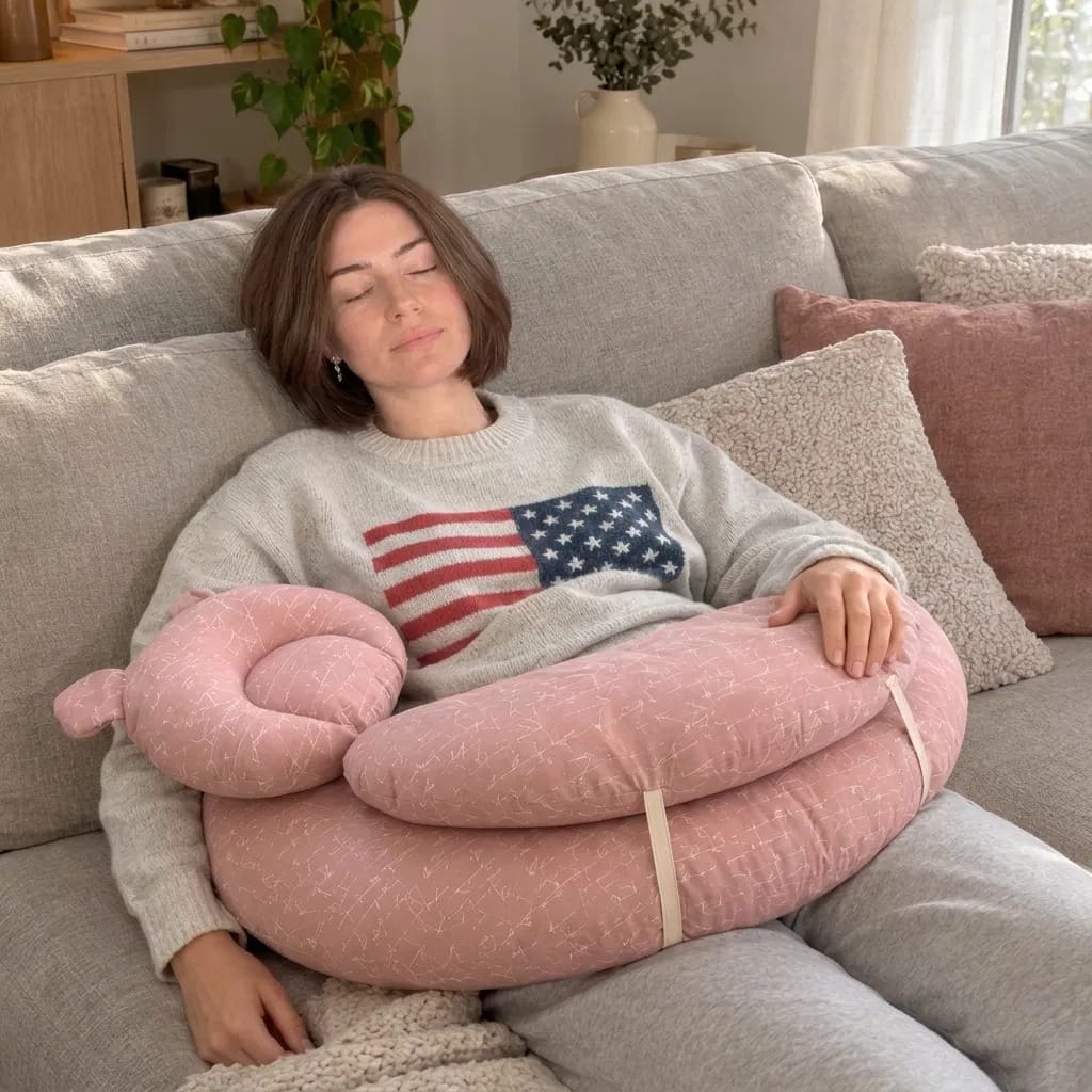 Customer photo review of Almohada CozyHalo Manos Libres