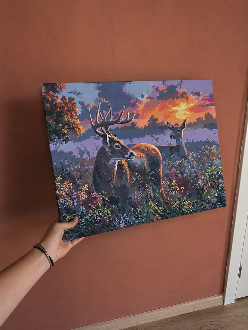 Customer photo review of Couple de cerfs