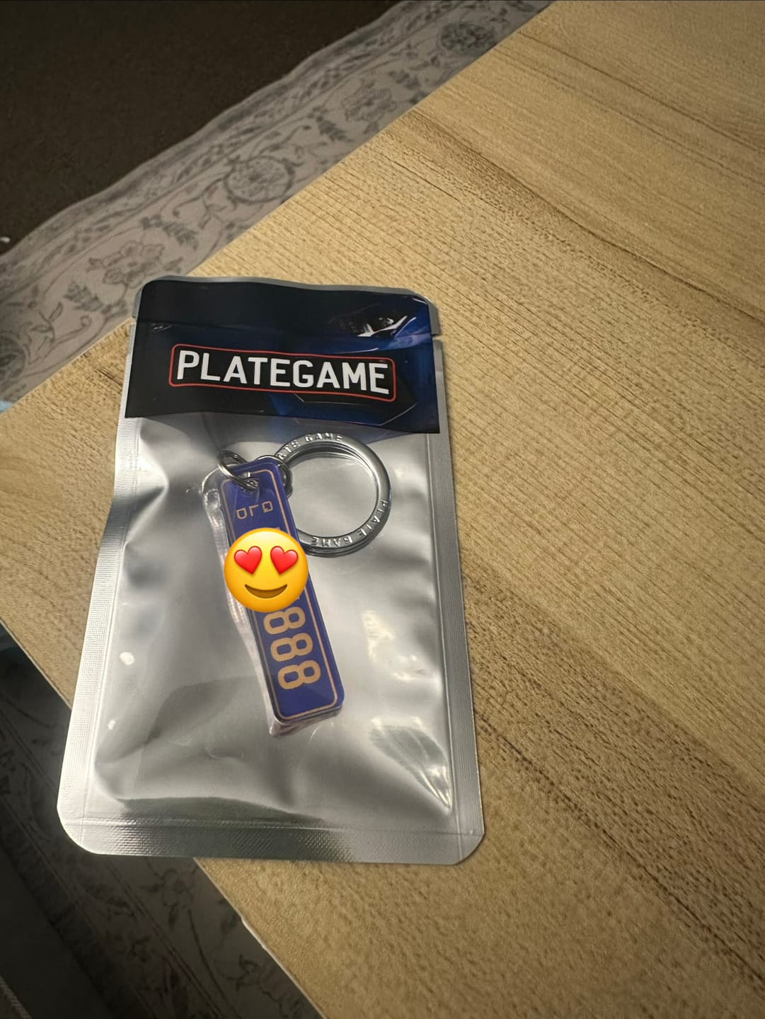Customer photo review of QLD Colour Licence Plate Custom Keychain