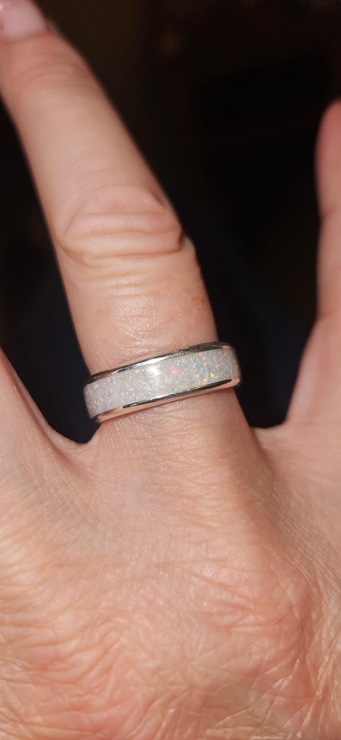 Customer photo review of Wide channel ring - 925 sterling silver