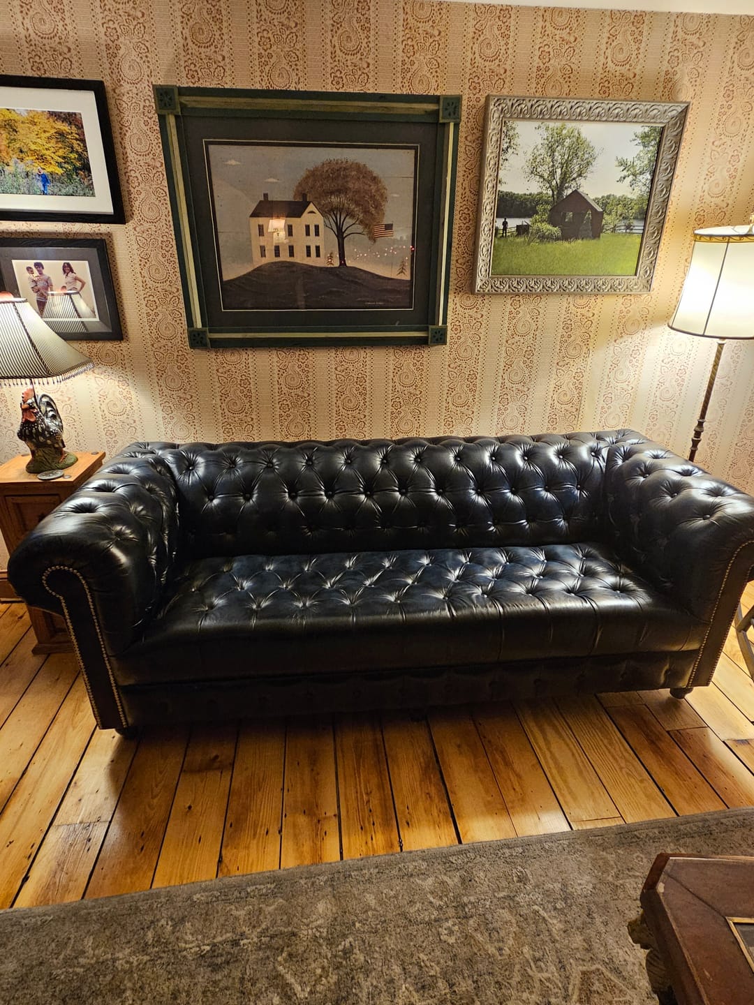 Customer photo review of Hemingway Chesterfield Leather Sofa