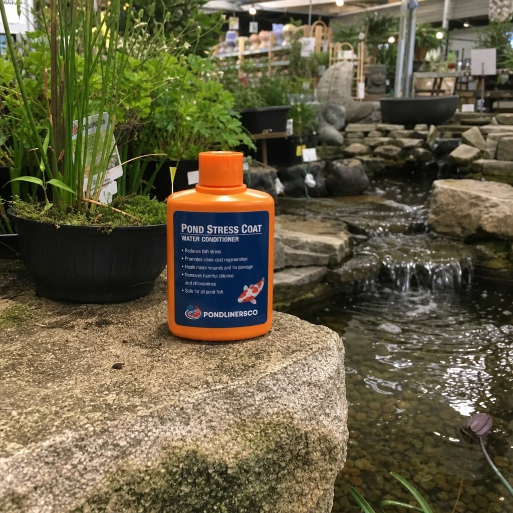 Customer photo review of Pond Stress Coat Water Conditioner UK | Reduces Fish Stress | Heals Wounds | Tap Water Safe
