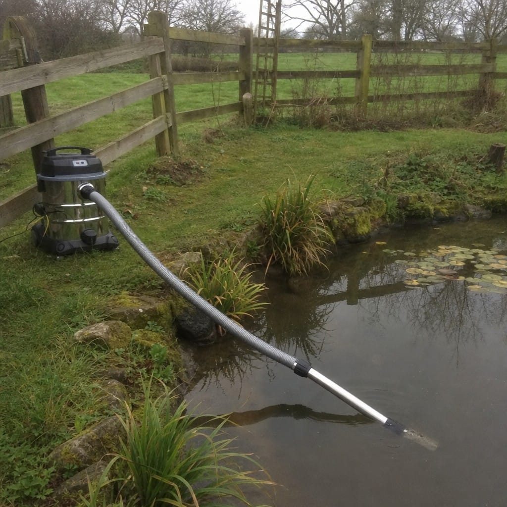 Customer photo review of Pond Vacuum Cleaner UK | Wet & Dry | Removes Sludge & Debris | 1400W | Pond Maintenance