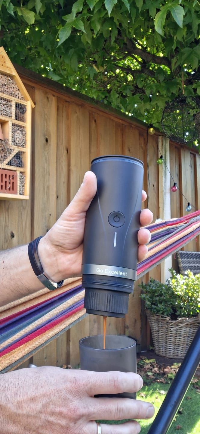 Customer photo review of Portable Espresso Machine