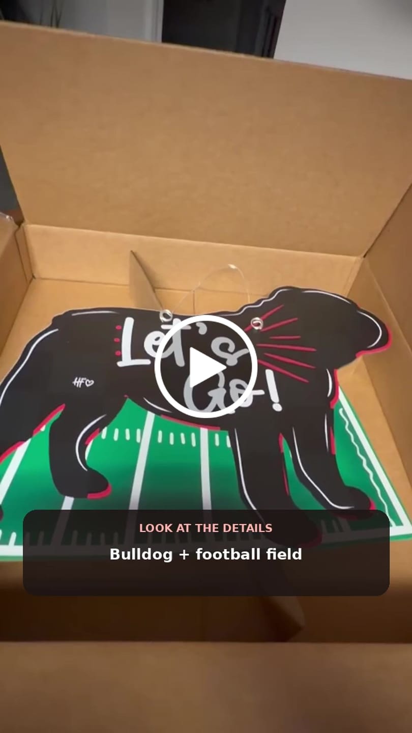 Customer video review of Let's Go Dogs Door Hanger