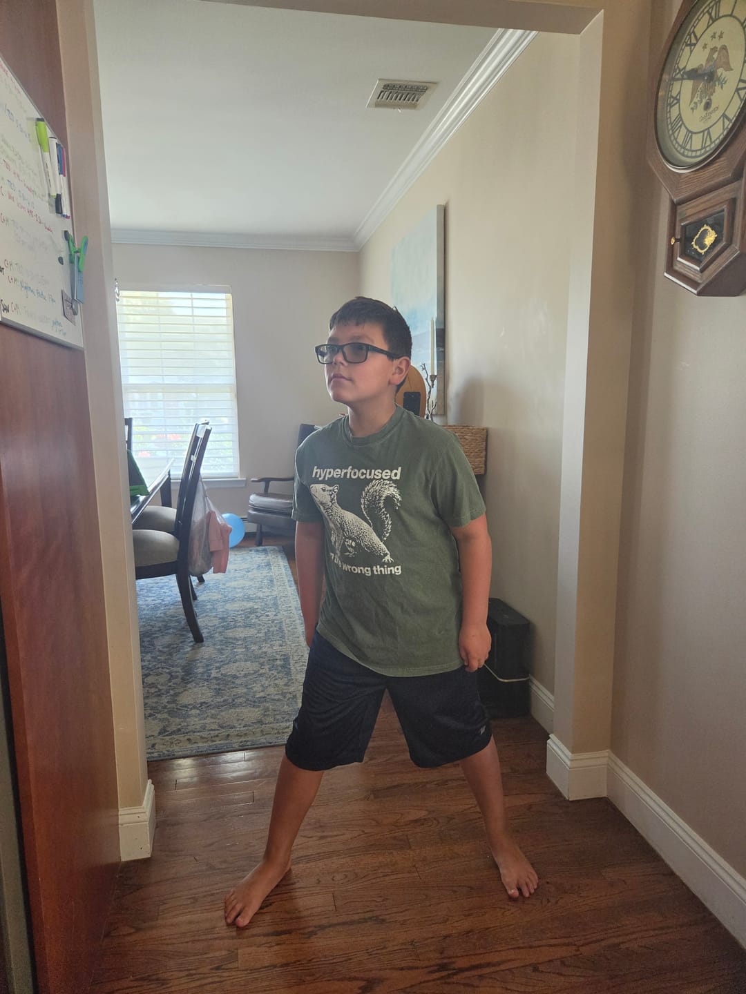 Customer photo review of Hyperfocused Squirrel Tshirt