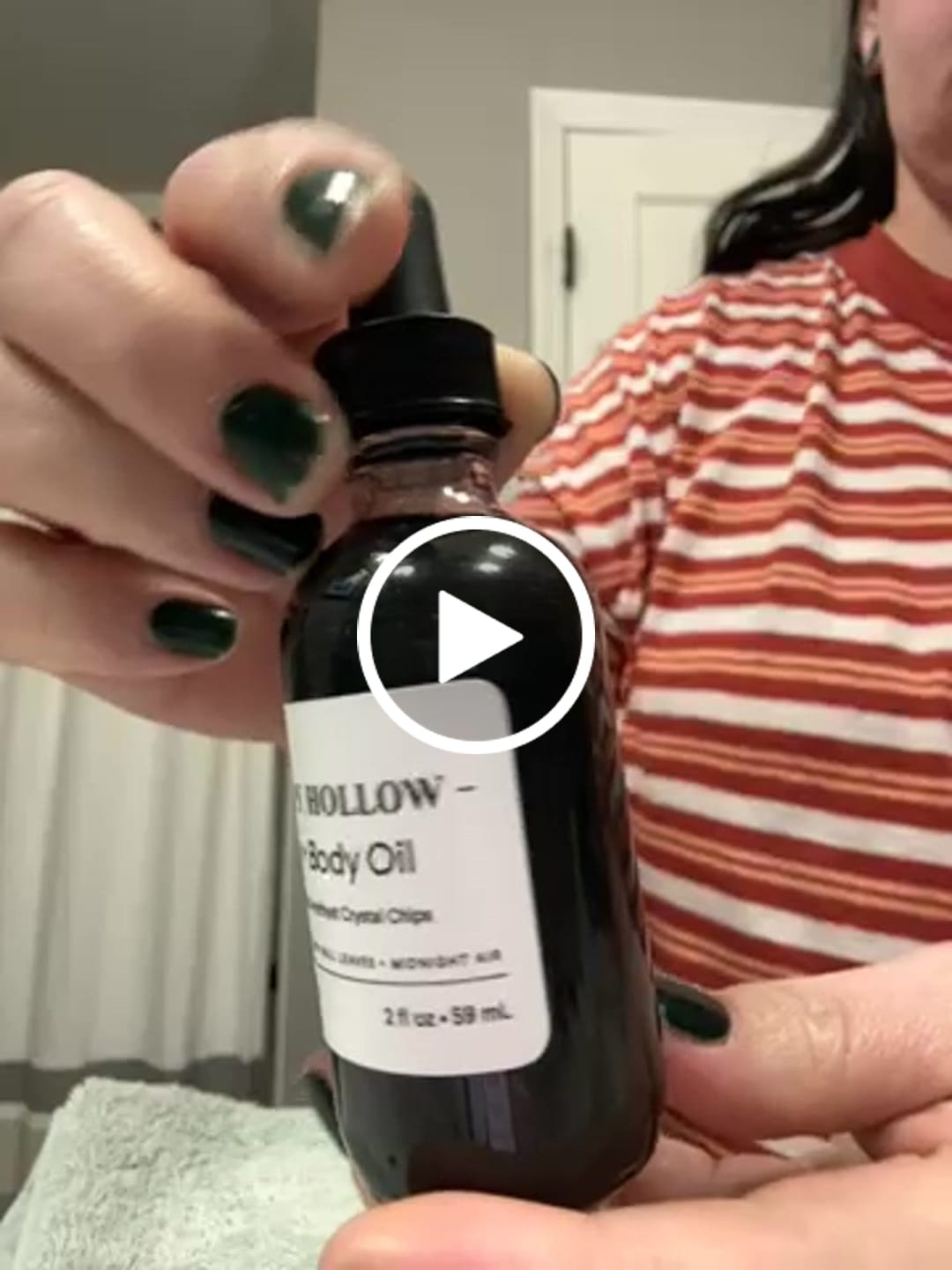 Customer video review of Sleepy Hollow Bath & Body Oil