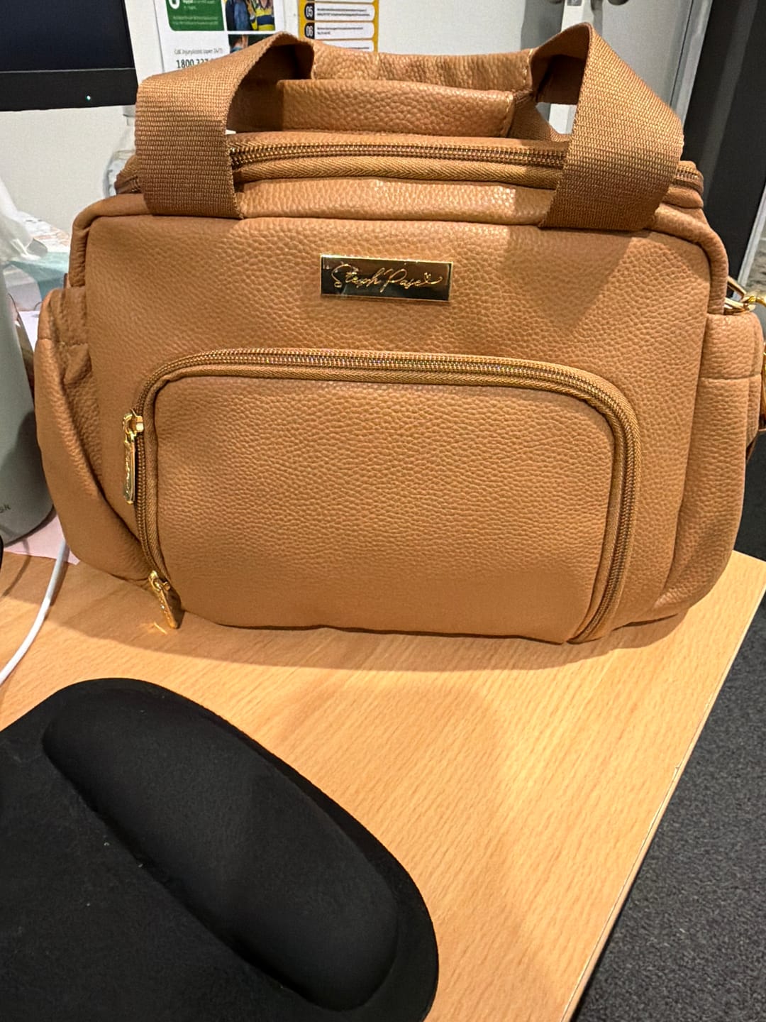 Customer photo review of Luxe Insulated Lunch Bag - Tan