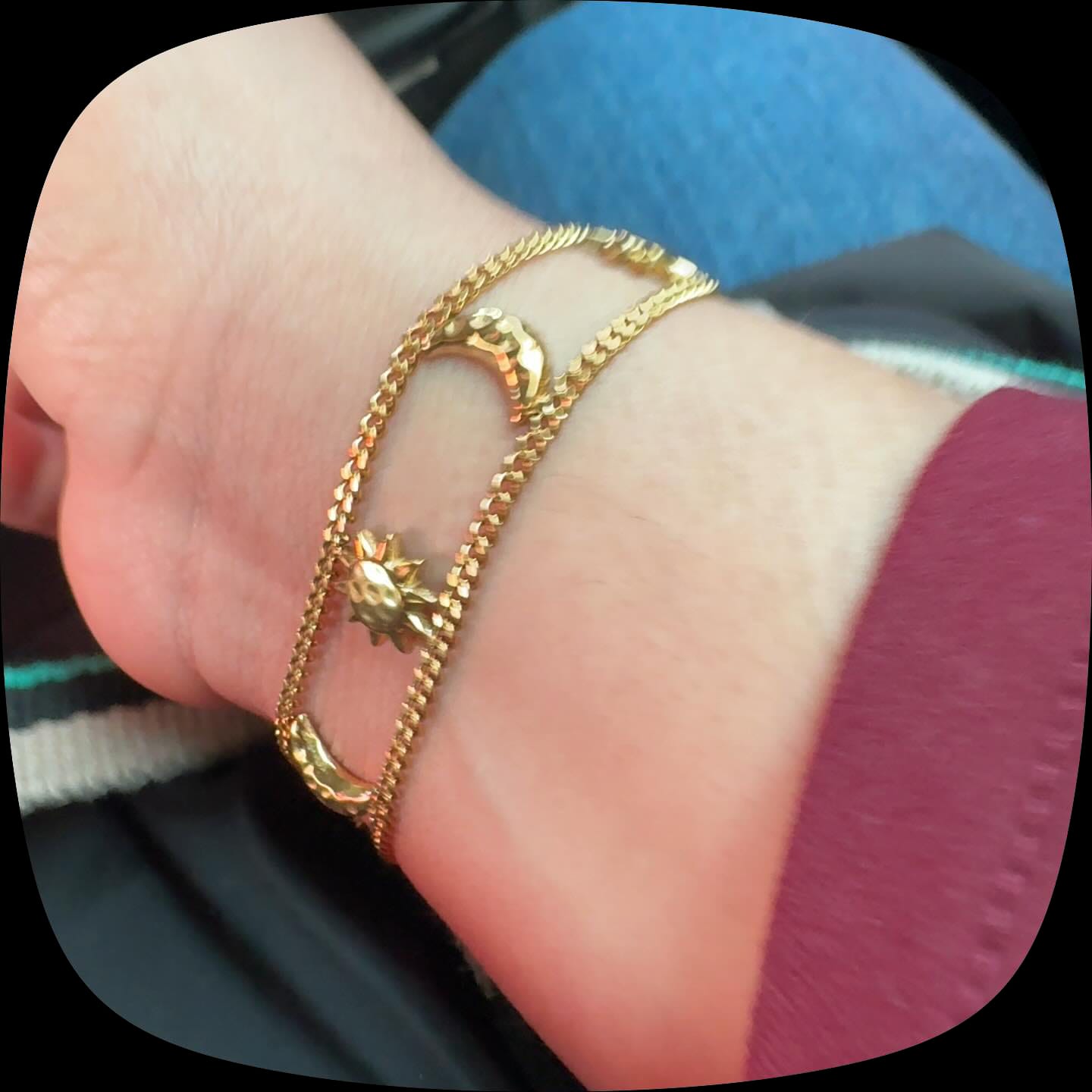 Customer photo review of Pulsera Aluna
