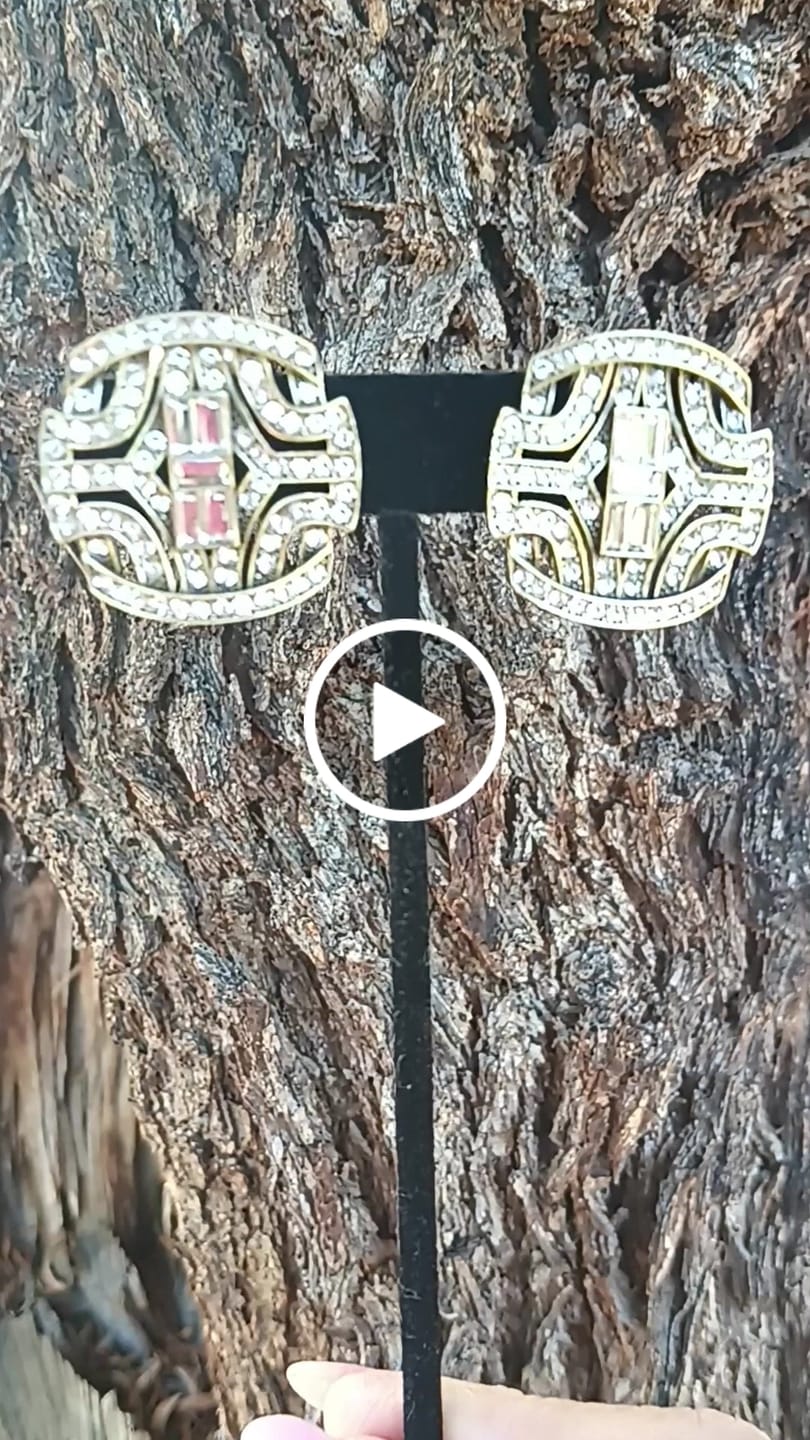 Customer video review of HEIDI DAUS® "Simply Sophisticated" Crystal Art Deco Earrings