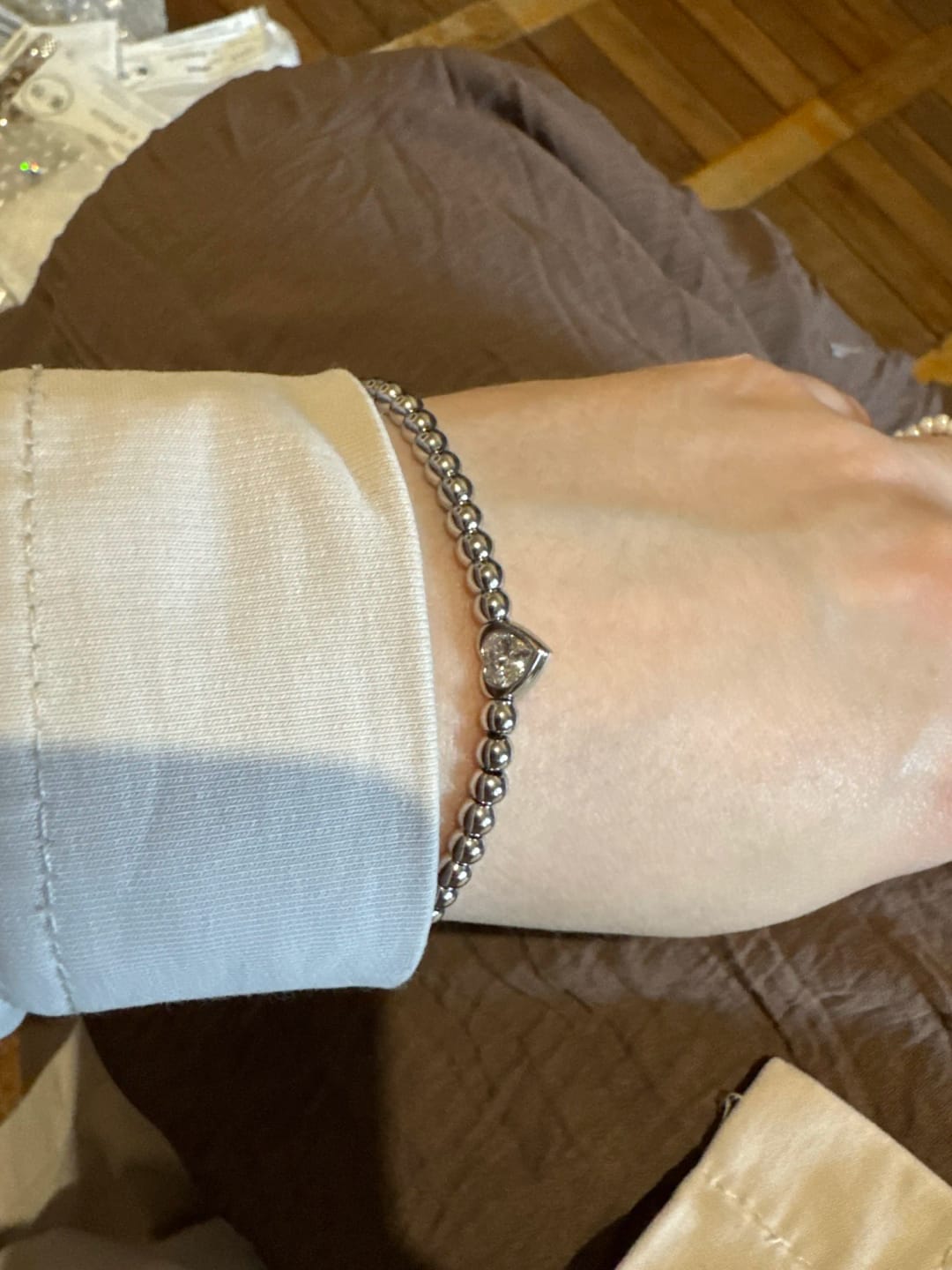 Customer photo review of Golden Touch Zircon Bracelet