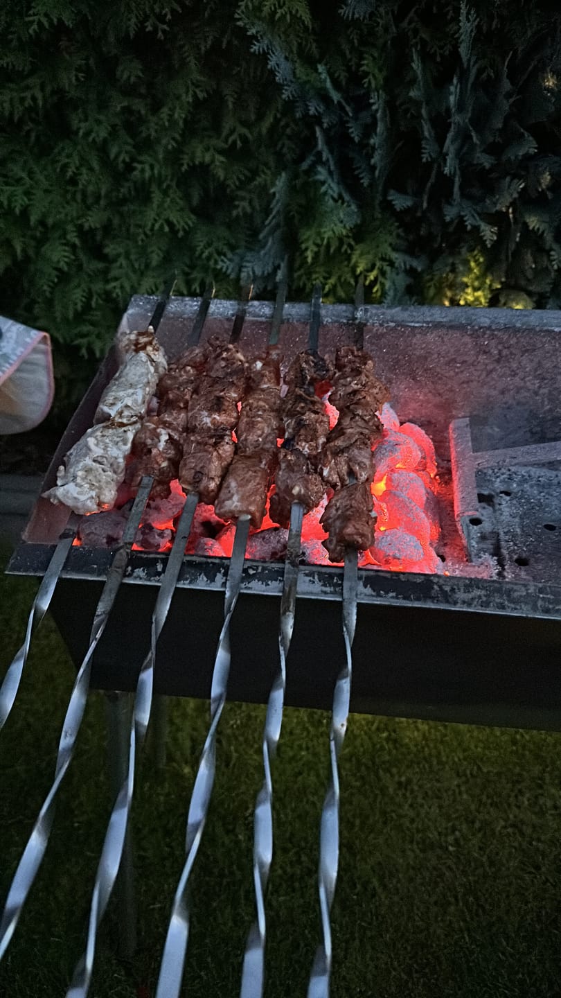 Customer photo review of Schweine-Schaschlik Klassiker – mit Zwiebeln, Pfeffer & Essig | mySchaschlik