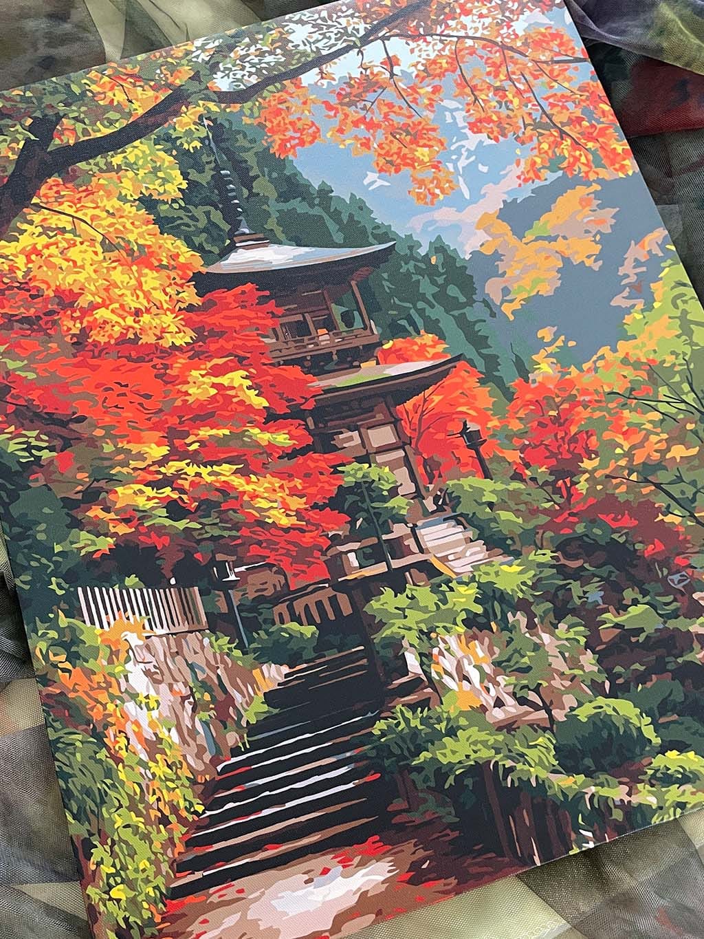 Customer photo review of Pagode japonaise en automne