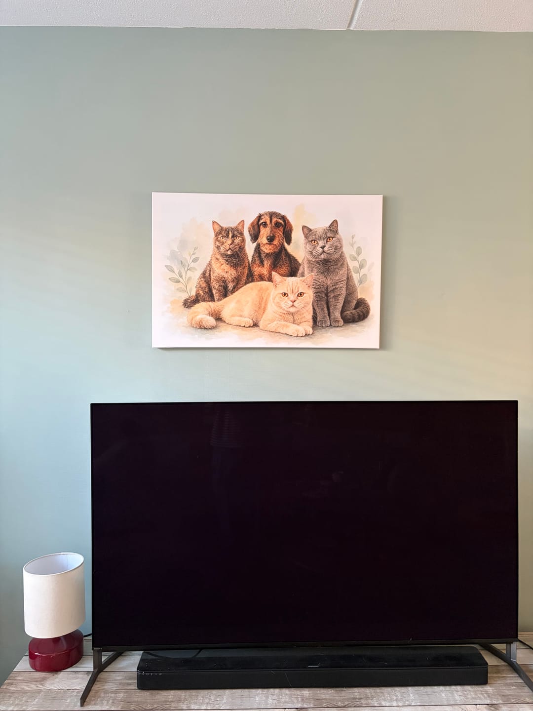 Customer photo review of Dein Haustier als Kunstwerk – mit Live-Vorschau, als Poster oder Leinwand