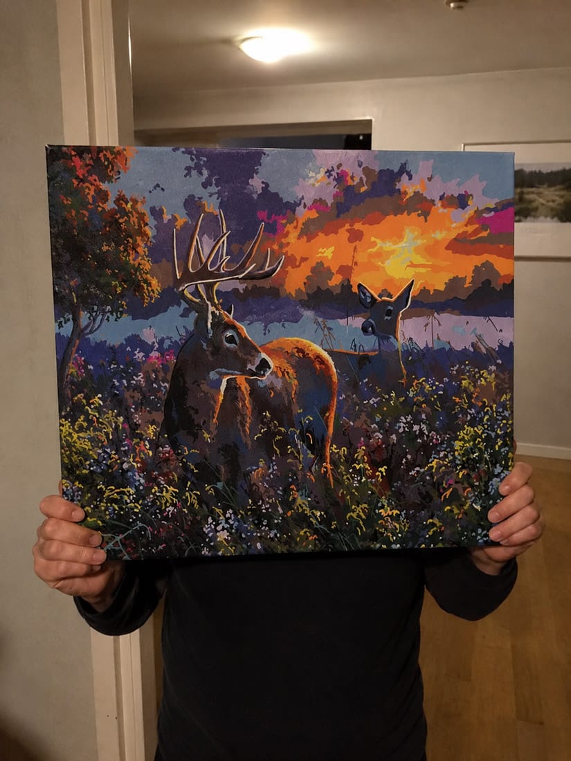 Customer photo review of Couple de cerfs