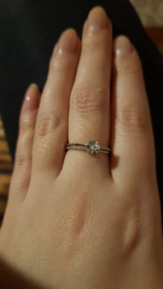 Customer photo review of Enigma's Glow Silver Ring