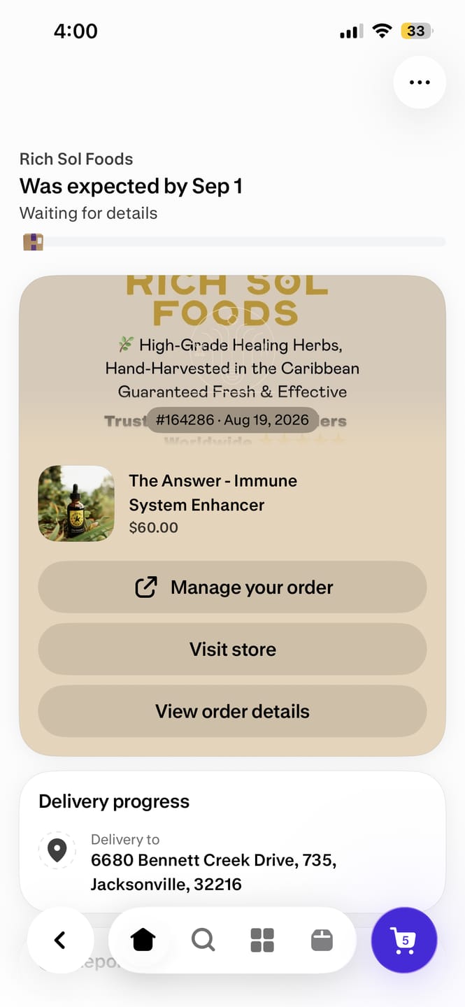 Customer photo review of The Answer - Immune System Enhancer