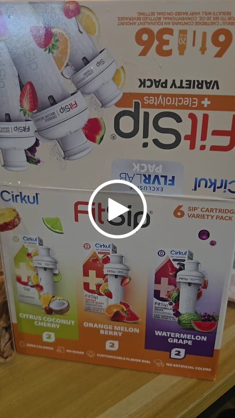 Customer video review of FitSip® 6-Pack Variety Pack
