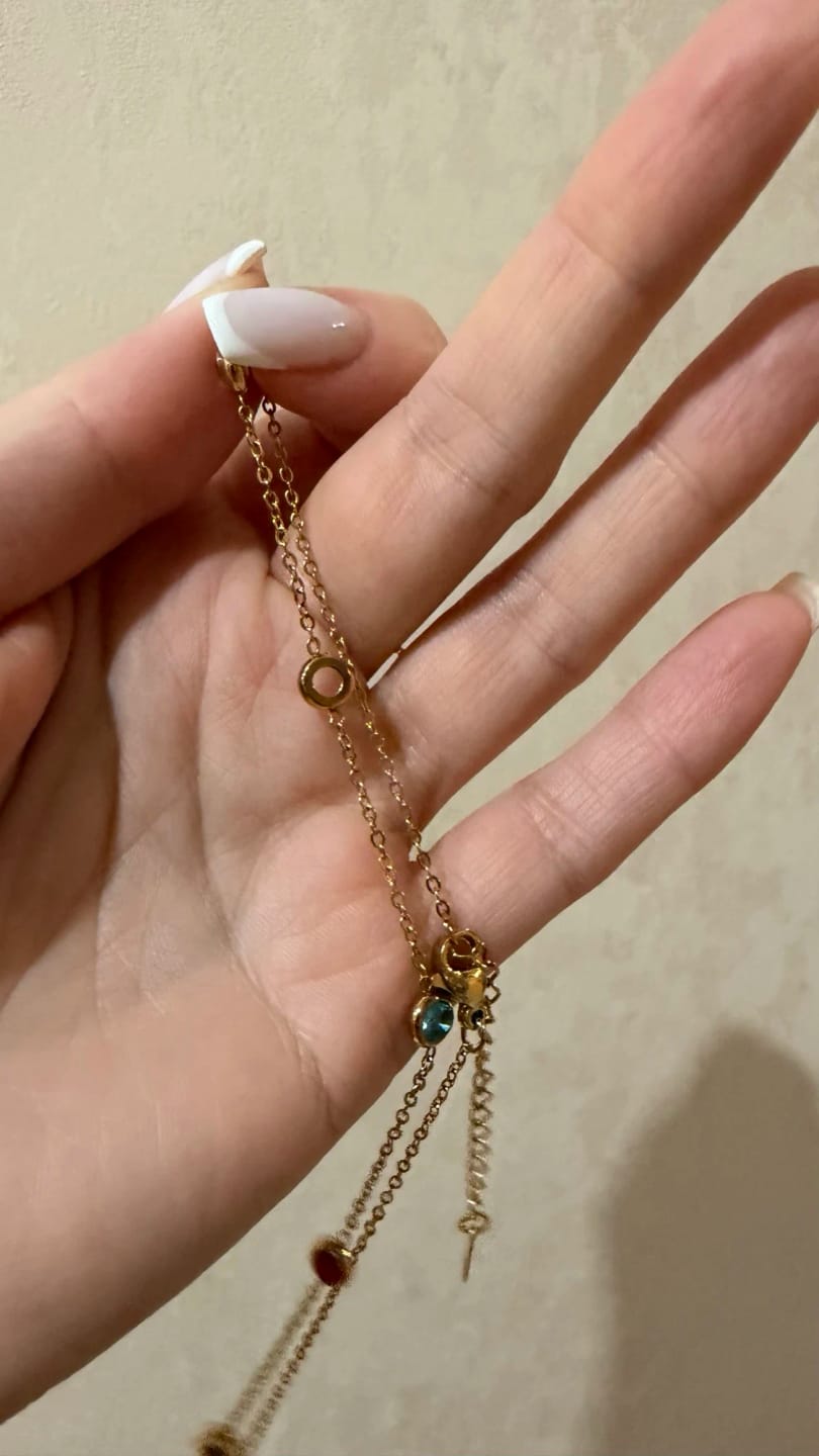 Customer photo review of Prism Blossom Necklace