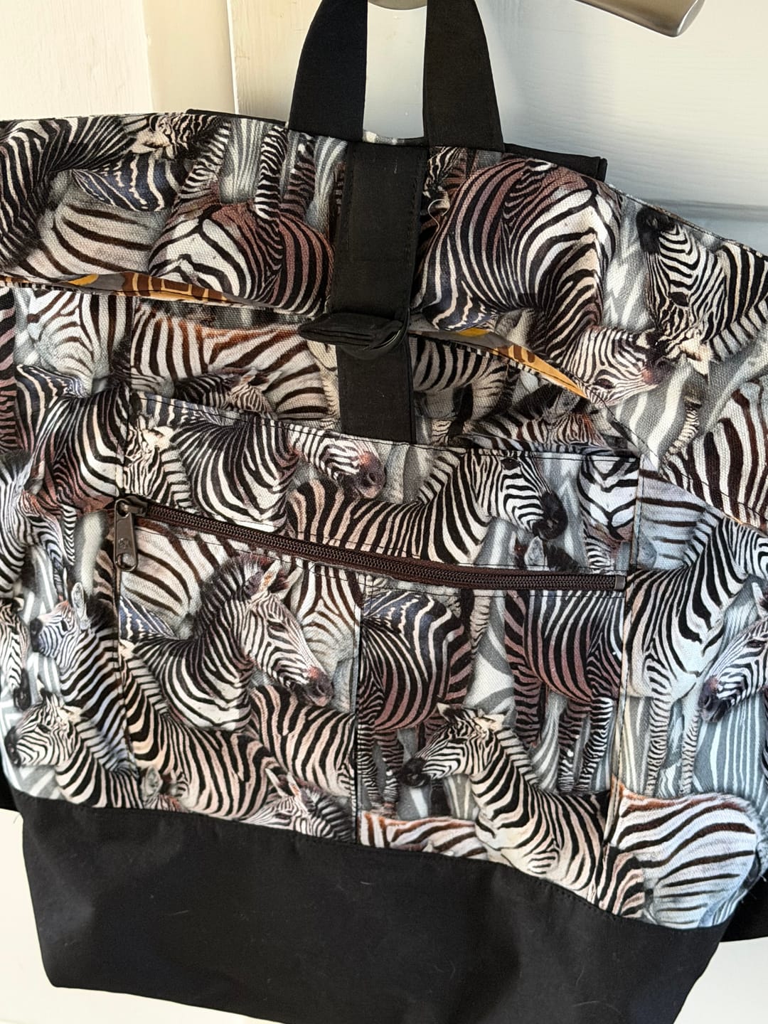 Customer photo review of Zebras Digital Print Cotton Canvas Fabric