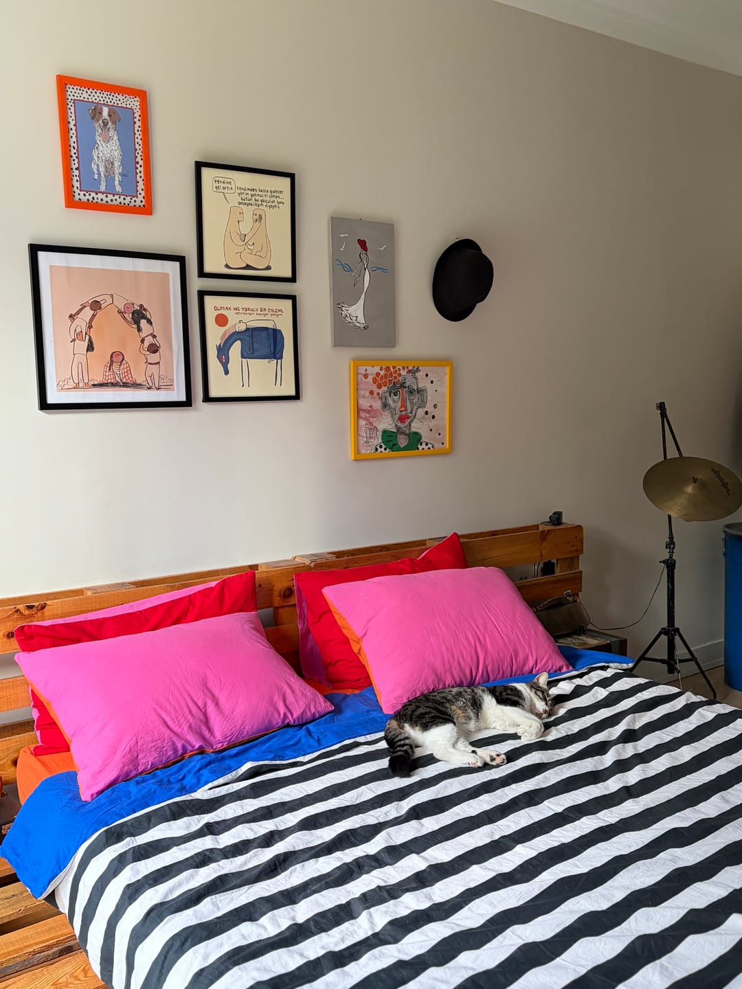 Customer photo review of Cozy Home Popping Colors Çift Kişilik Lastikli Çarşaflı Nevresim Takımı Dusk Mavi