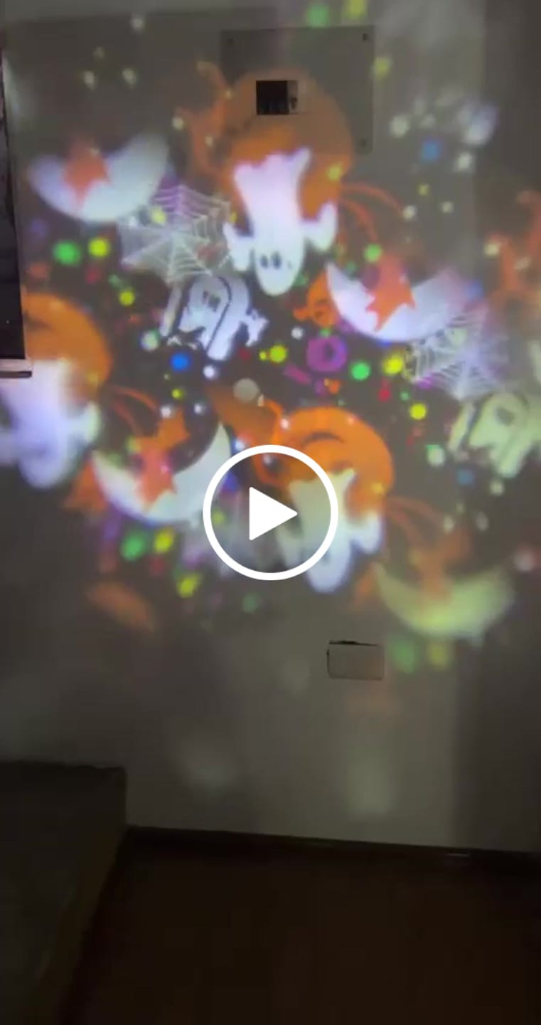 Customer video review of Led Halloween Proyector