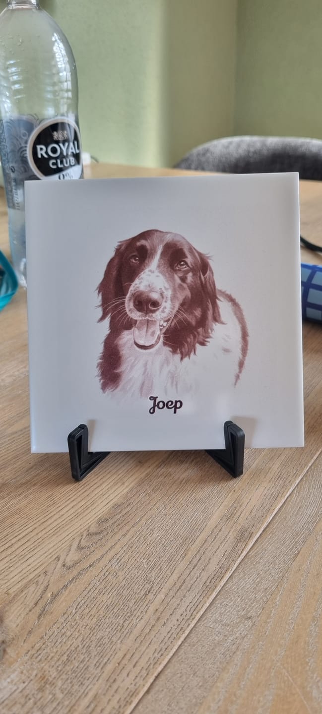 Customer photo review of Sepia Vintage Portret Tegeltje
