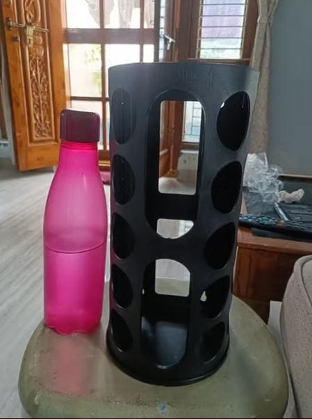 Customer photo review of Wall-Mounted Grocery Bag Dispenser & Multipurpose Kitchen Plastic Bag Organizer