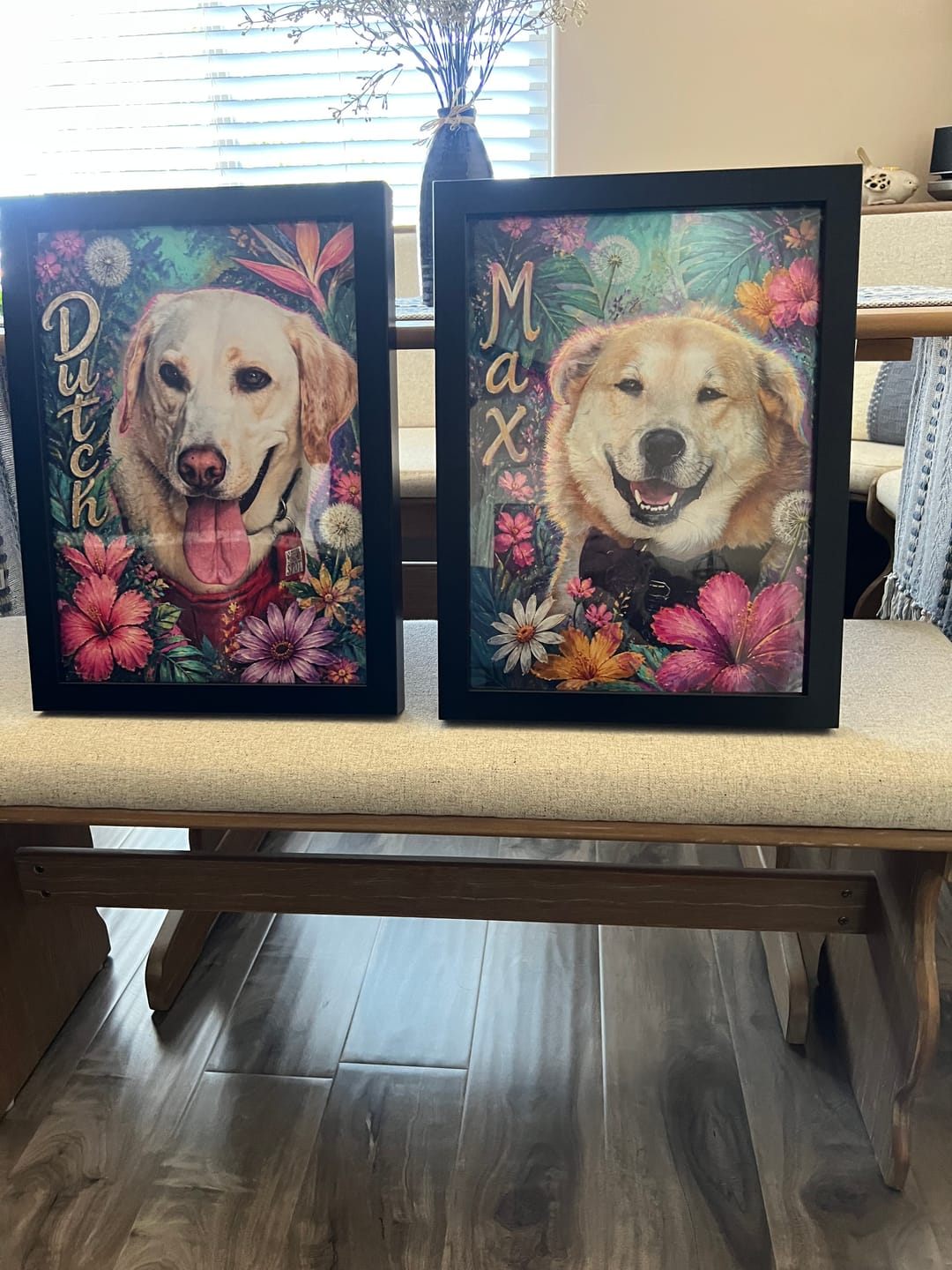 Customer photo review of Watercolor Realistic Portrait - Personalized Poster