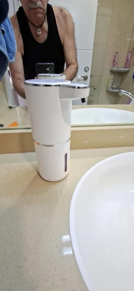 Customer photo review of Liquid Foma Soap Dispenser - Turn Your Everyday Handwashing Into a Smarter Experience