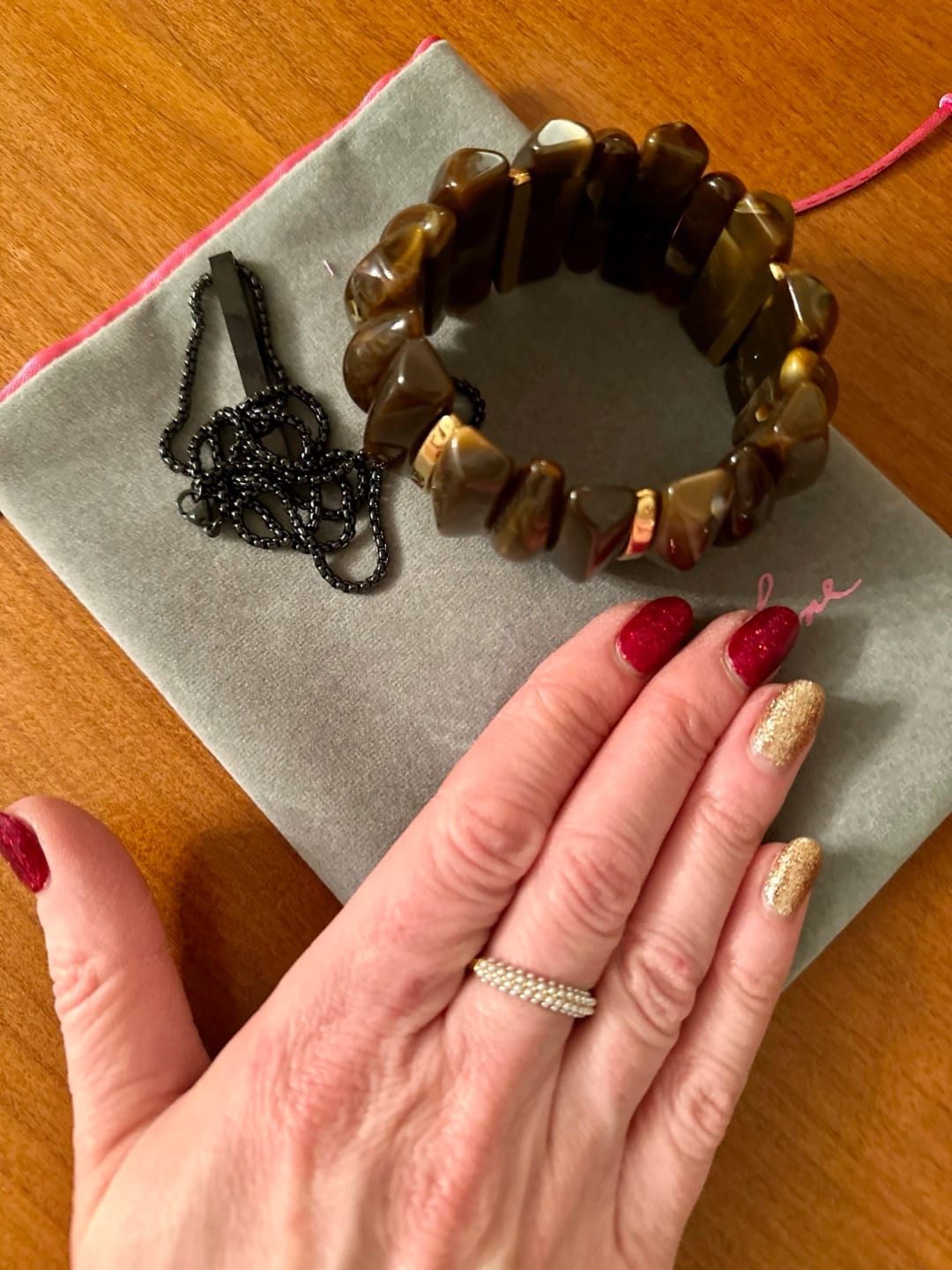 Customer photo review of Chic Pearl Ring
