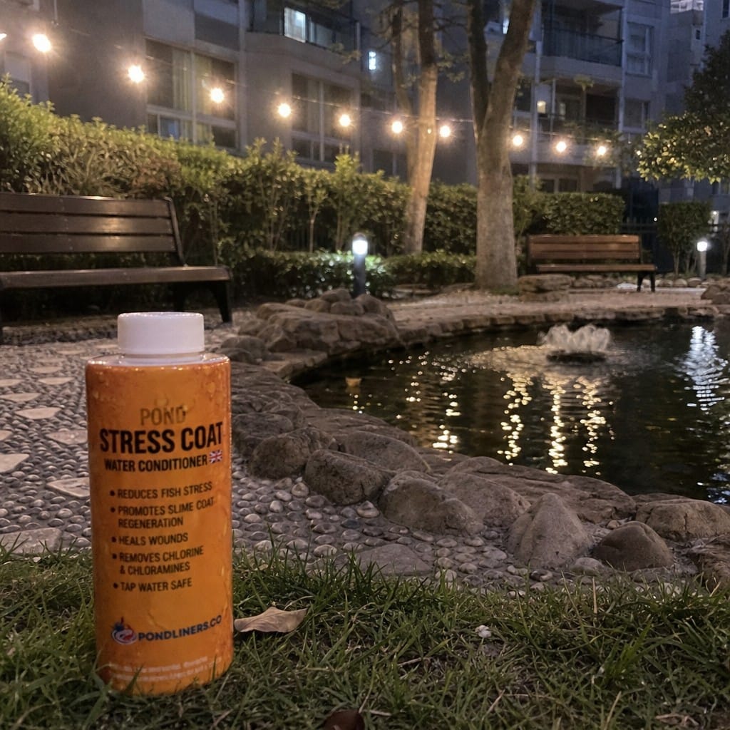 Customer photo review of Pond Stress Coat Water Conditioner UK | Reduces Fish Stress | Heals Wounds | Tap Water Safe