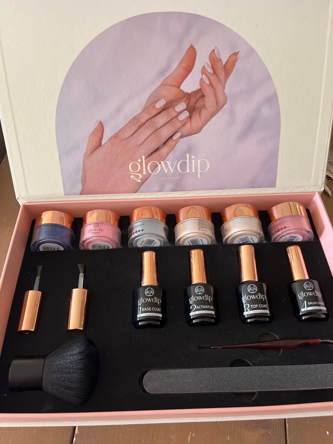 Customer photo review of Glowdip Alles-in-één Manicure Set
